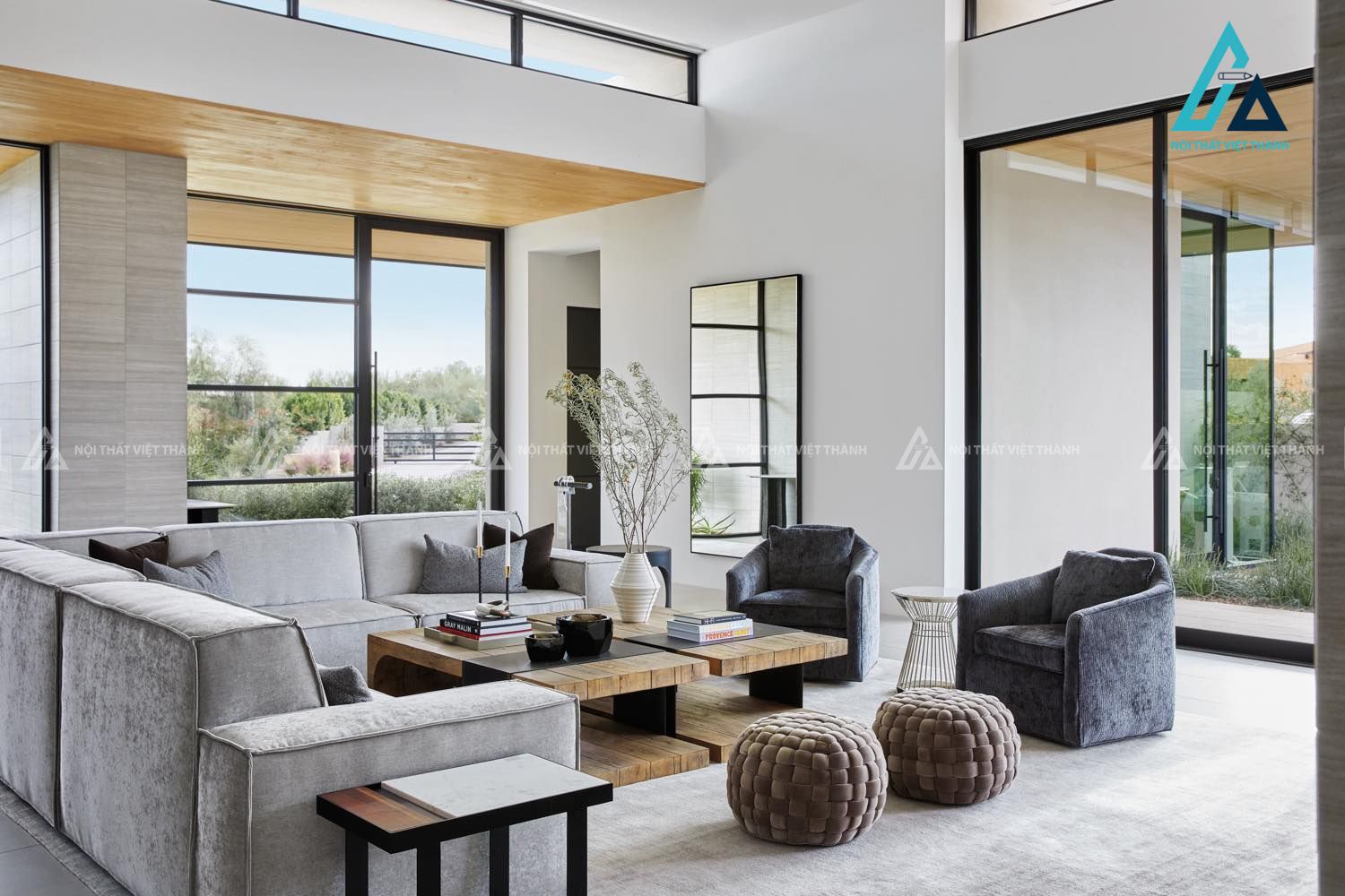 Mẫu nội thất phòng khách cho biệt thự