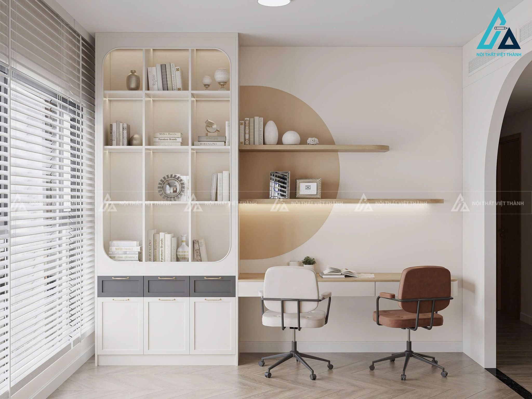 Thiết kế phòng làm việc cho căn hộ chung cư