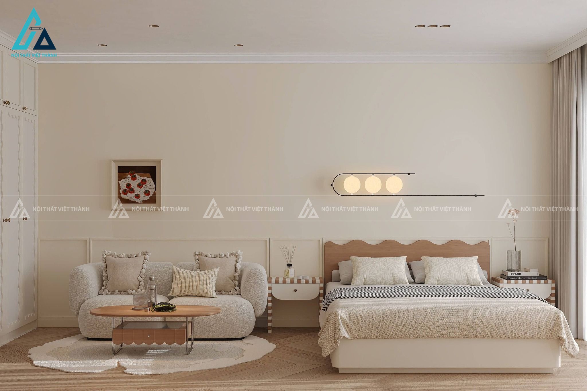 Thiết kế và thi công phòng ngủ cho căn hộ chung cư