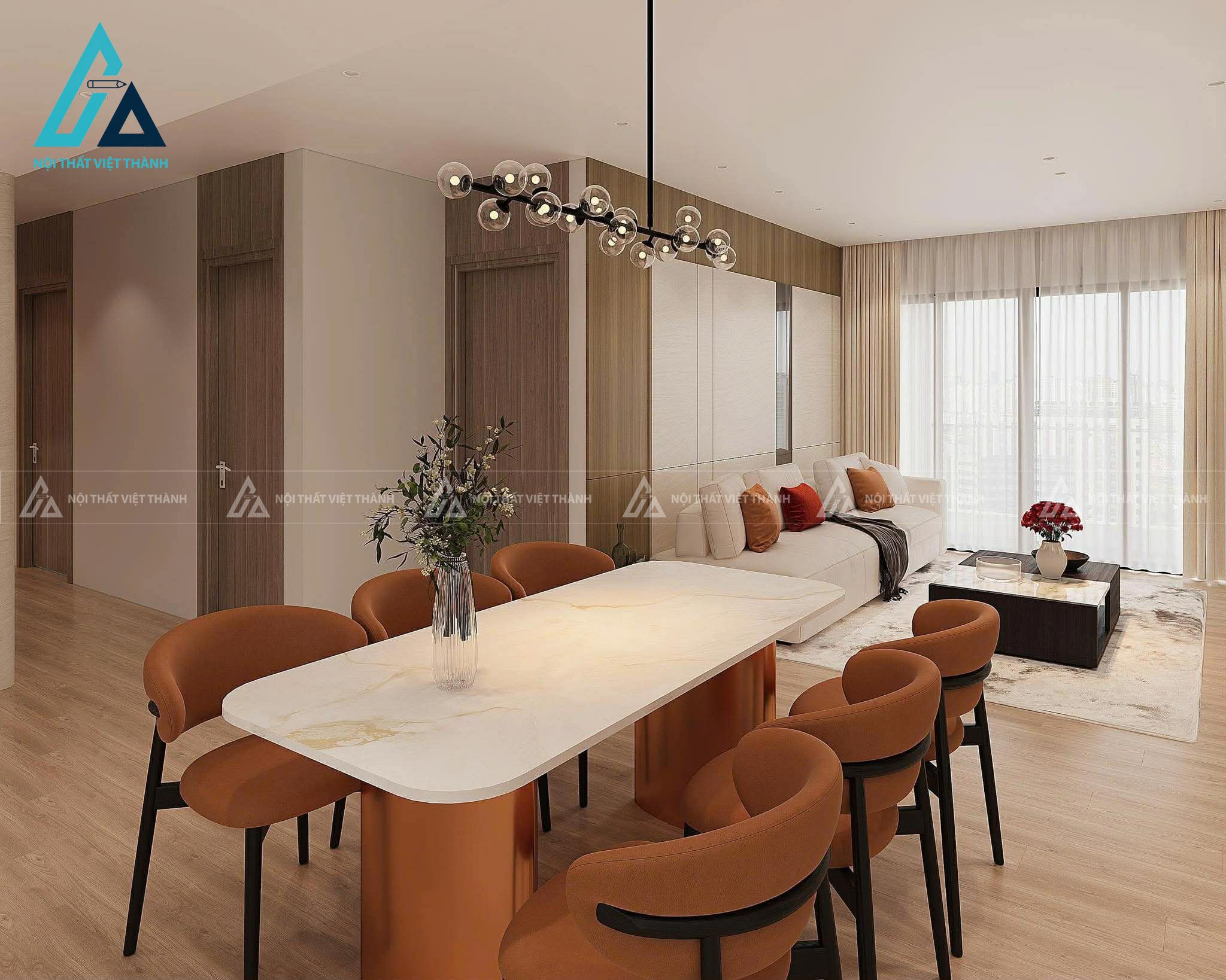 Thiết kế và thi công phòng bếp cho căn hộ chung cư