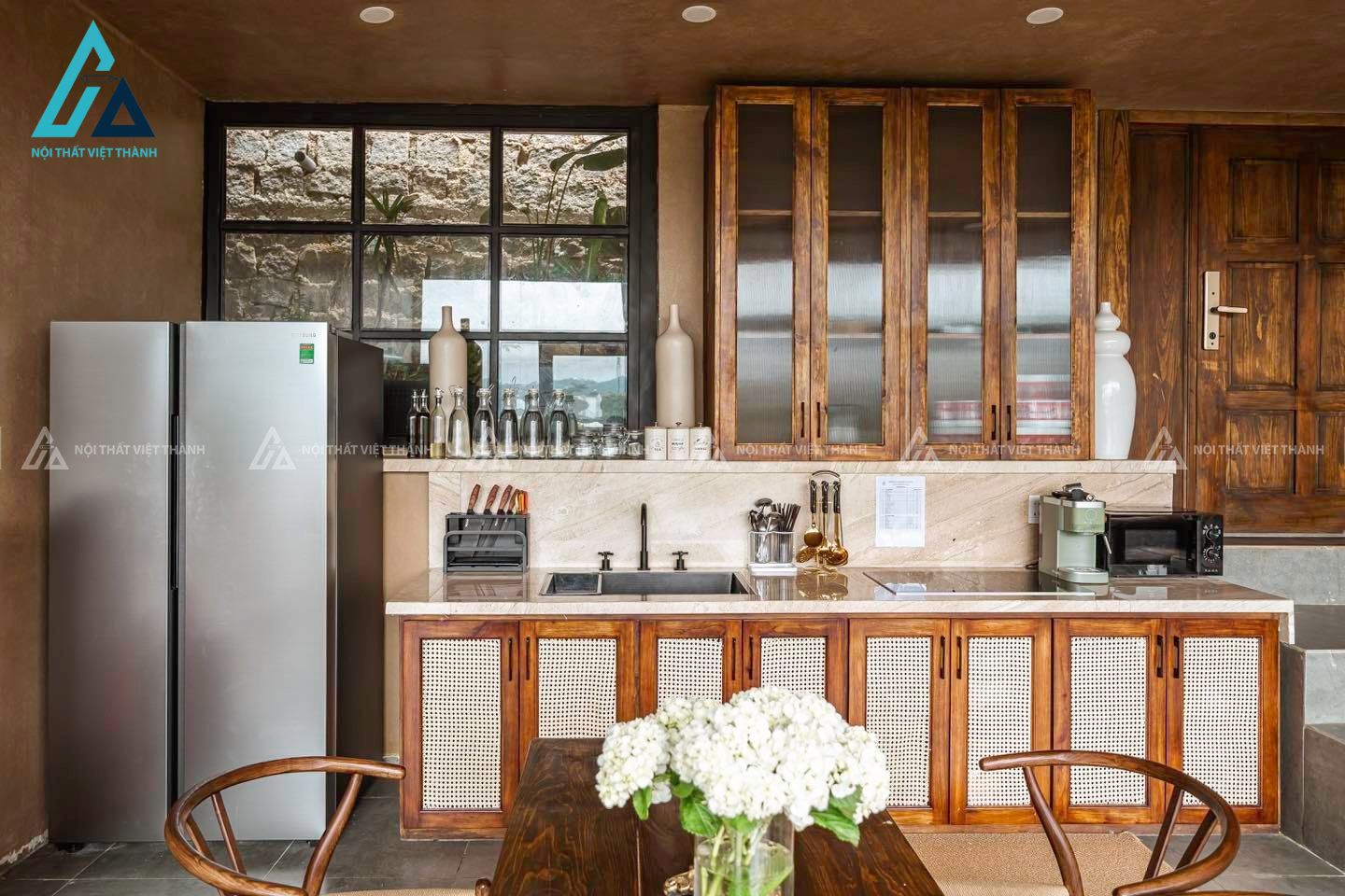 Mẫu nội thất nhà bếp gỗ