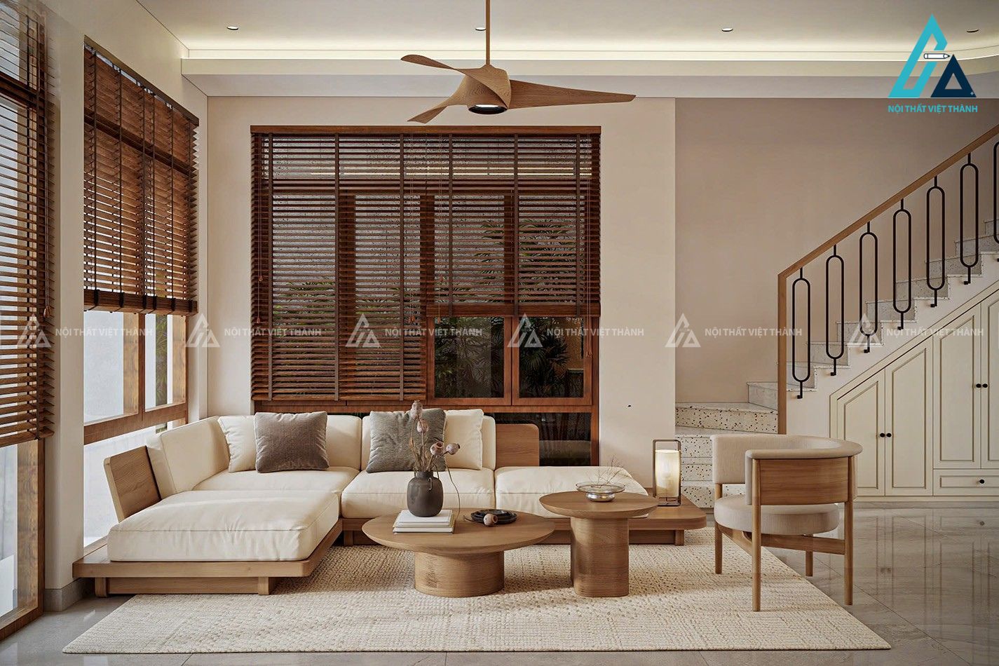 Thiết kế và thi công nội thất phòng khách theo yêu cầu