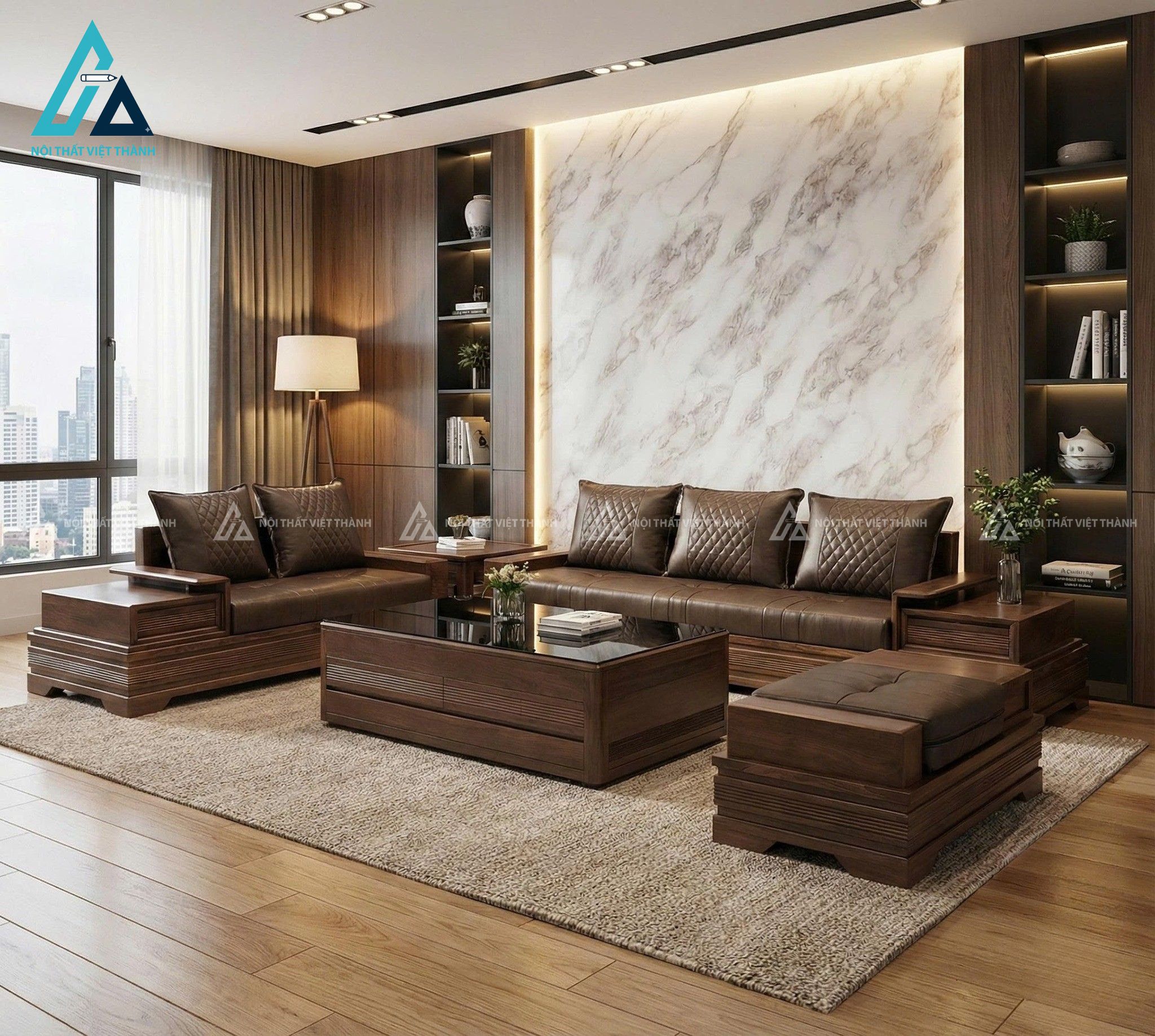 Thiết kế sofa và bàn trà phù hợp