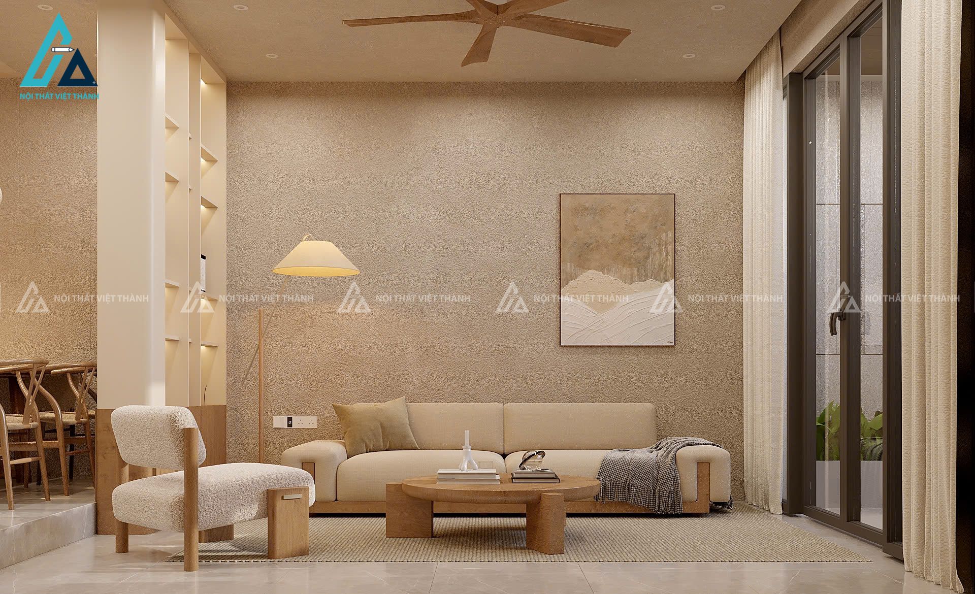 Nội thất phòng khách thể hiện phong cách của gia chủ