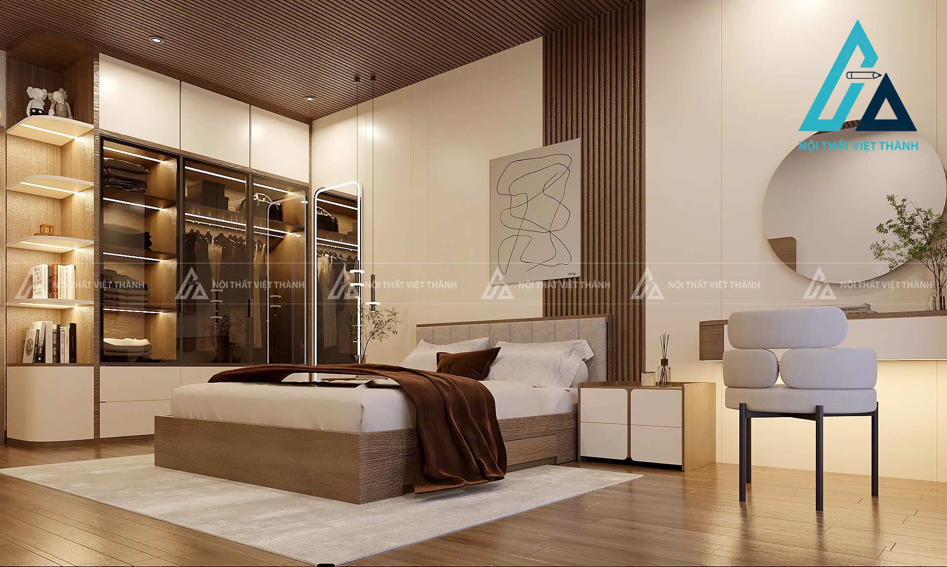 Mẫu nội thất phòng ngủ hiện đại