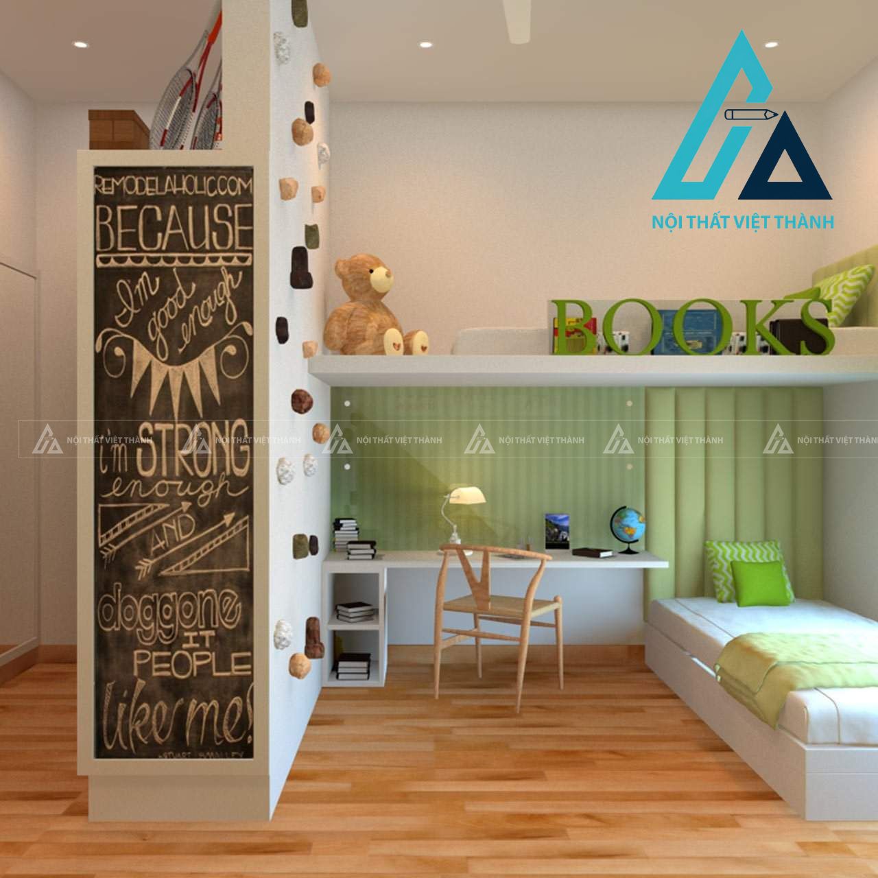 Phân chia công năng theo từng không gian