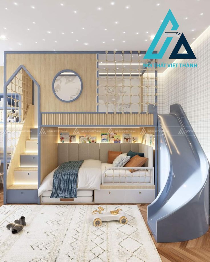 Kết hợp màu sắc hài hòa giữa tường và nội thất