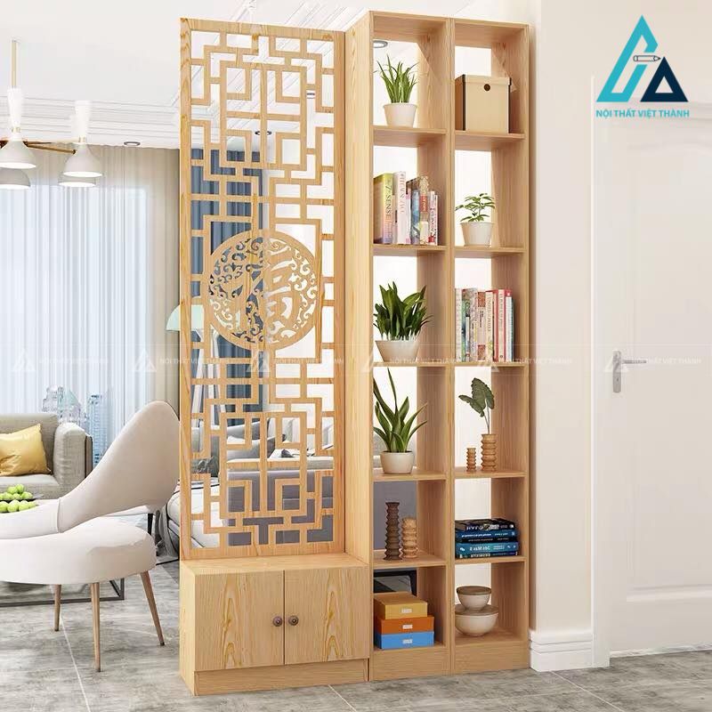 Vách ngăn CNC gỗ hiện đại