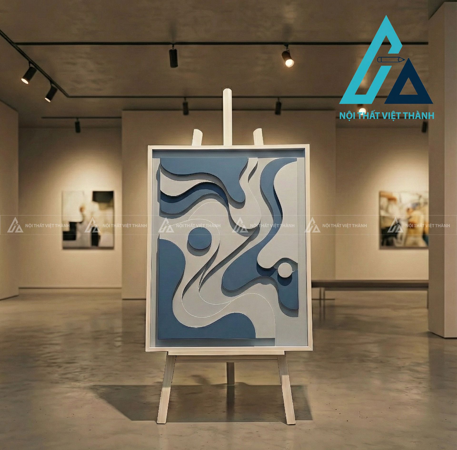 Tranh gỗ treo tường phòng khách, phòng ngủ Bích Hải Triều Sinh