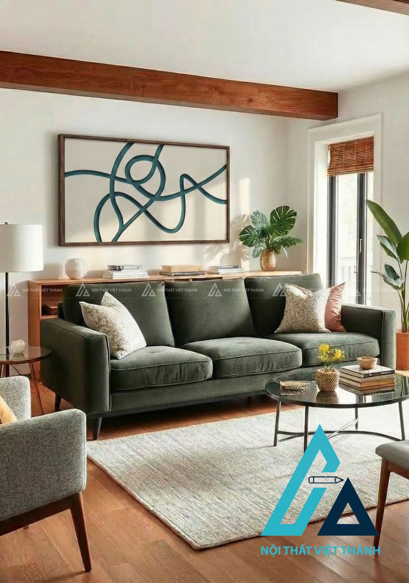 Tranh gỗ treo tường phòng khách, phòng ngủ Khúc Giao 1