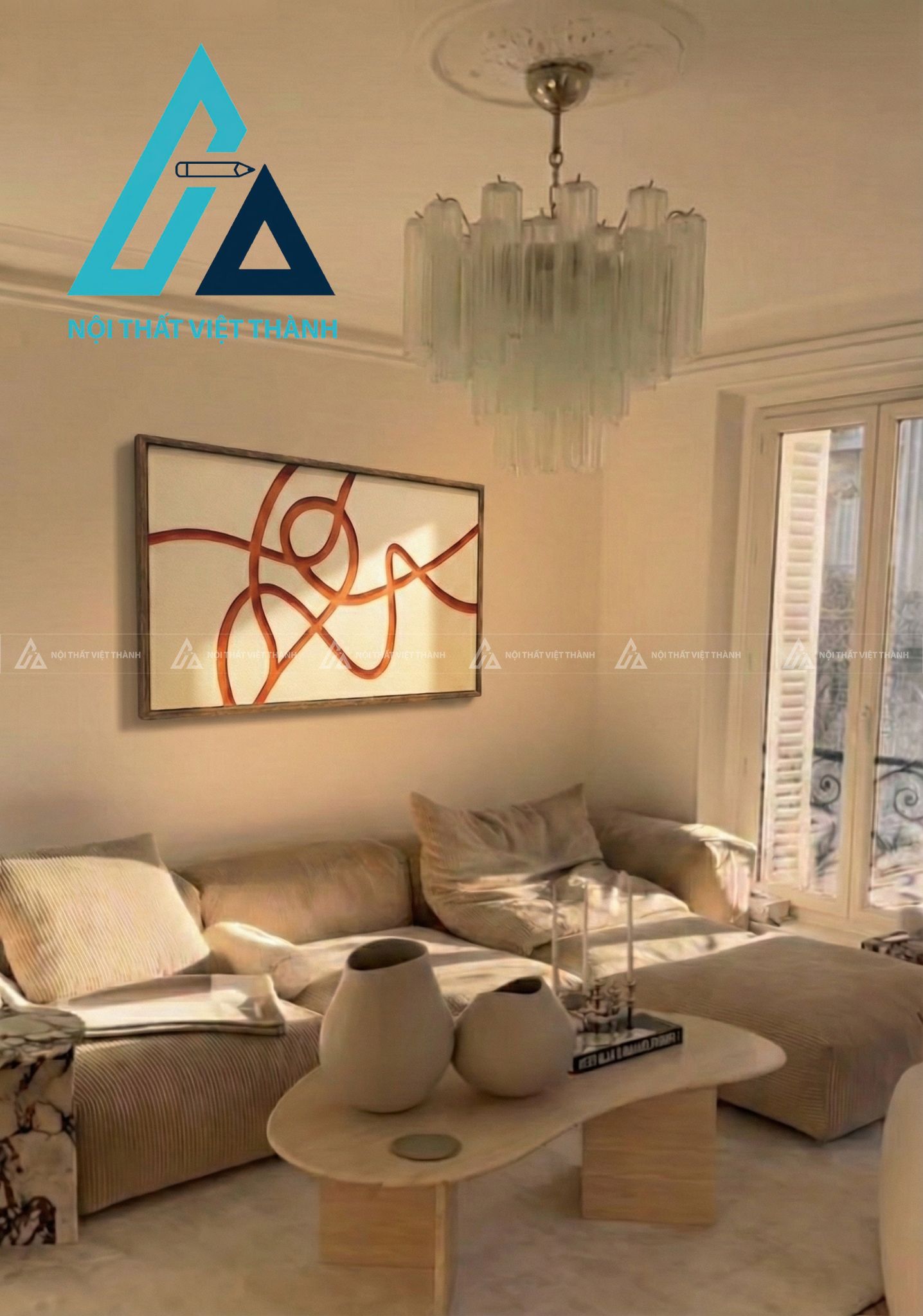 Tranh gỗ treo tường phòng khách, phòng ngủ Khúc Giao 2