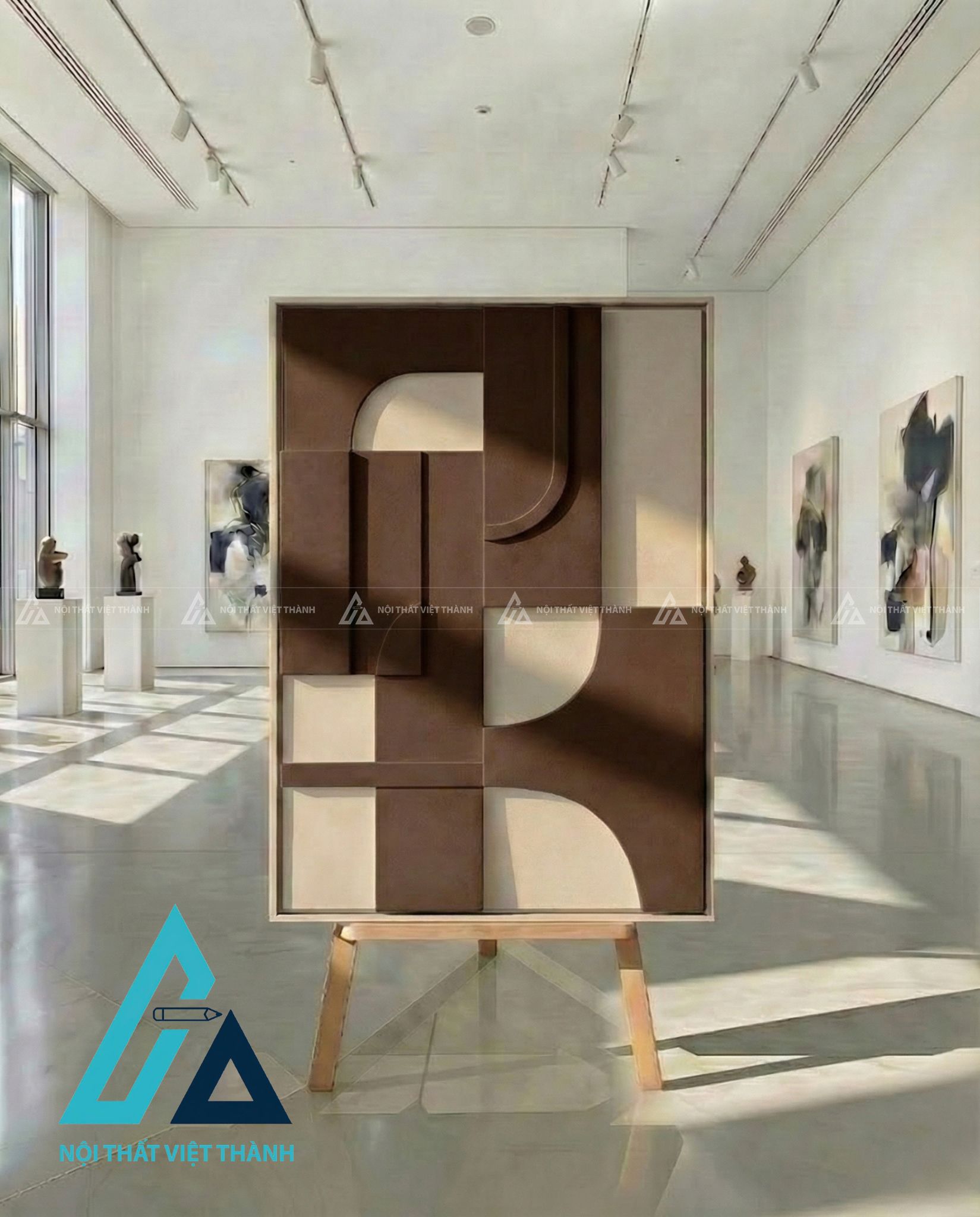 Tranh gỗ treo tường phòng khách, phòng ngủ Kỷ Hà Trầm Tích