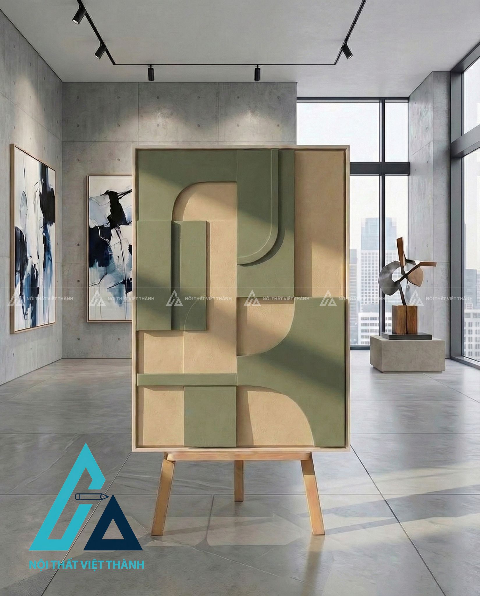 Tranh gỗ treo tường phòng khách, phòng ngủ Kỷ Hà Trầm Tích