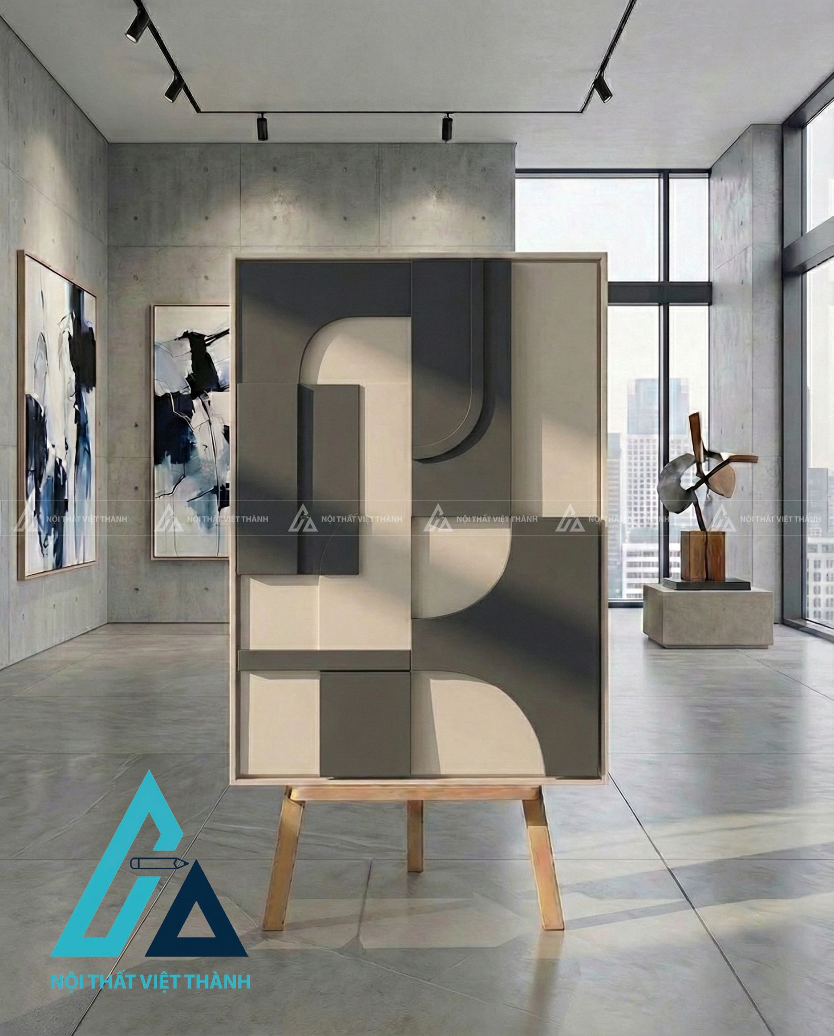 Tranh gỗ treo tường phòng khách, phòng ngủ Kỷ Hà Trầm Tích