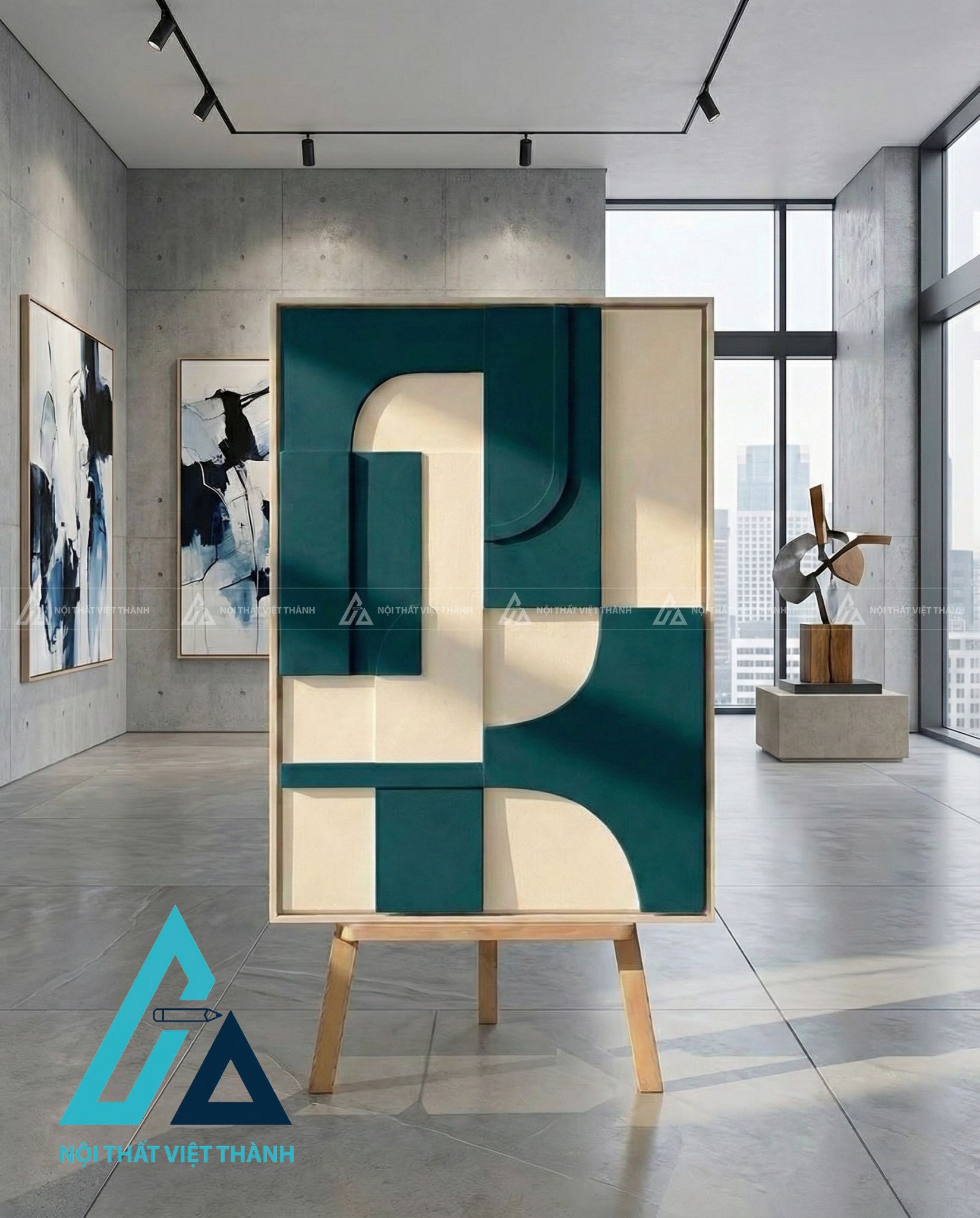 Tranh gỗ treo tường phòng khách, phòng ngủ Kỷ Hà Trầm Tích