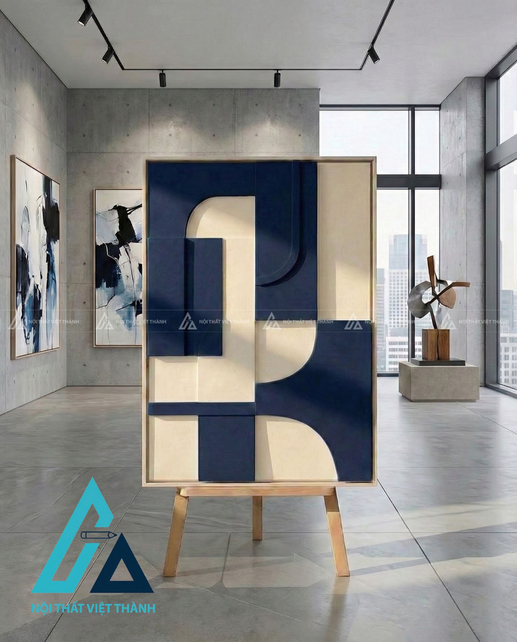 Tranh gỗ treo tường phòng khách, phòng ngủ Kỷ Hà Trầm Tích