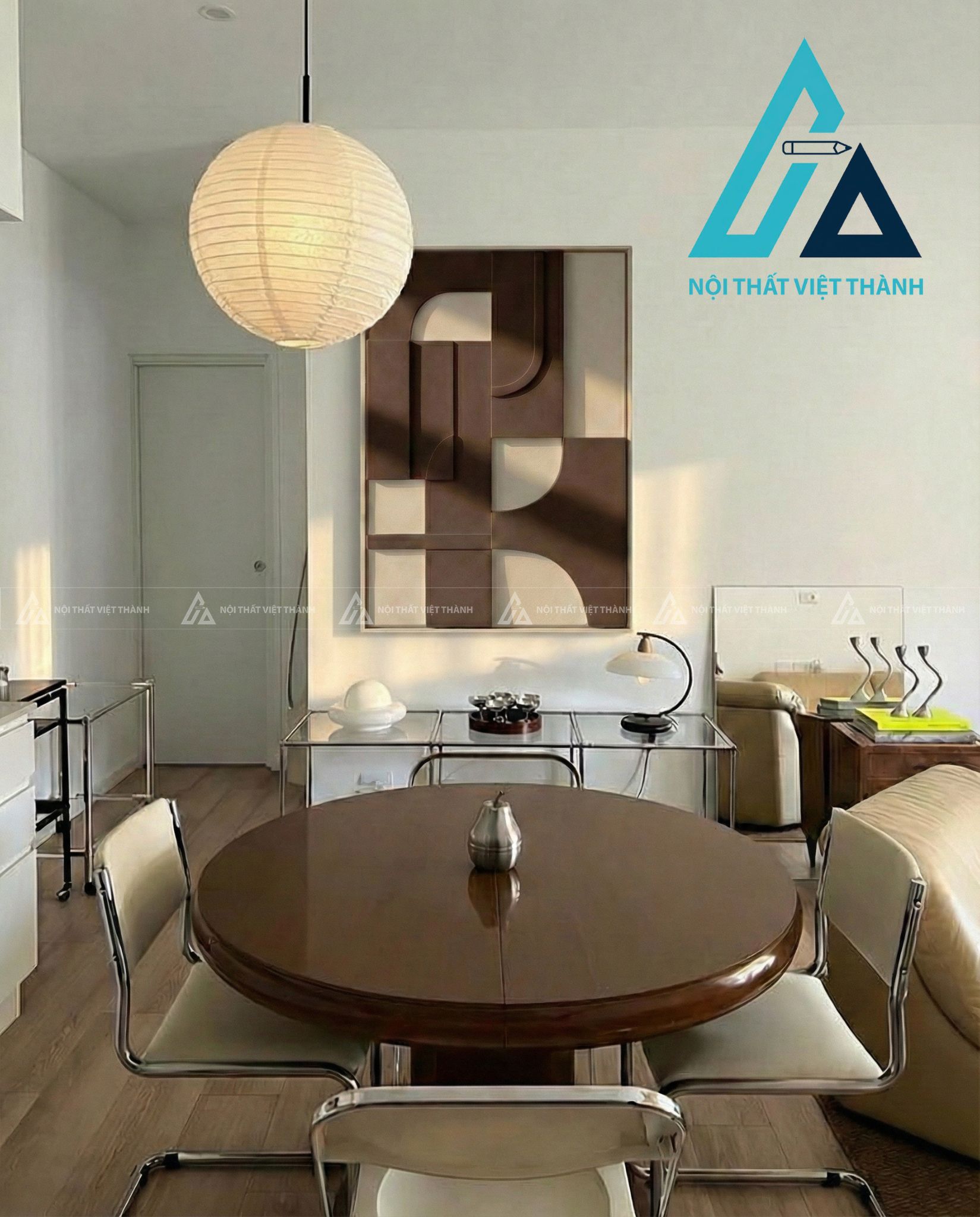 Tranh gỗ treo tường phòng khách, phòng ngủ Kỷ Hà Trầm Tích 3