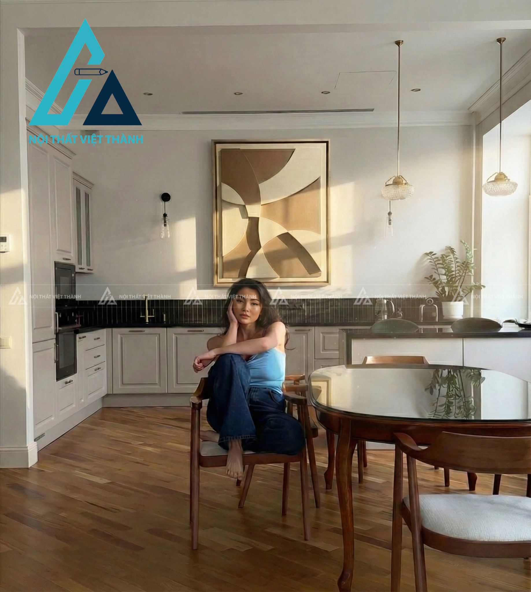 Tranh gỗ treo tường phòng khách, phòng ngủ Mảnh Ghép Của Sự Bình Yên 3