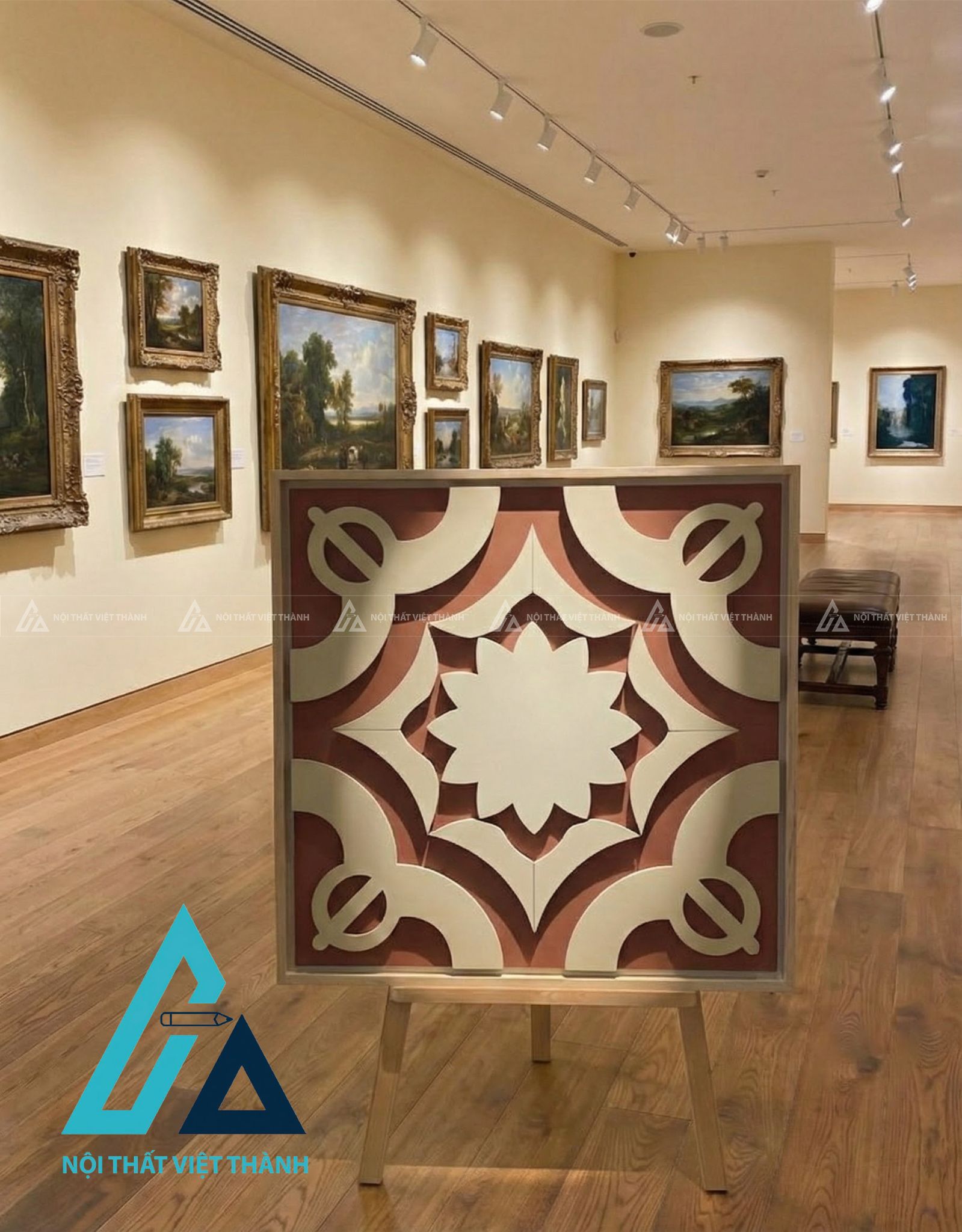 Tranh gỗ treo tường phòng khách, phòng ngủ Nhất Tâm Tỏa Sáng