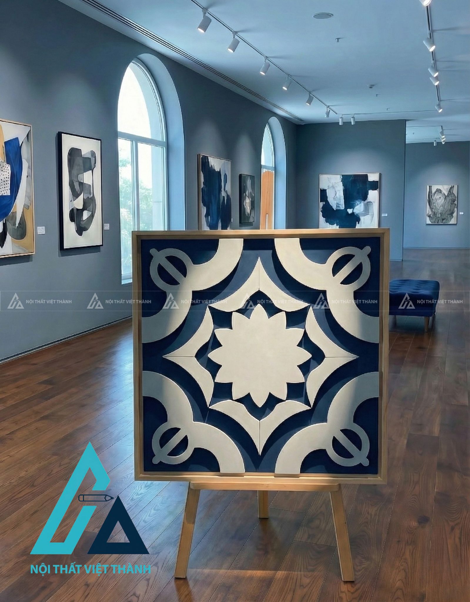 Tranh gỗ treo tường phòng khách, phòng ngủ Nhất Tâm Tỏa Sáng