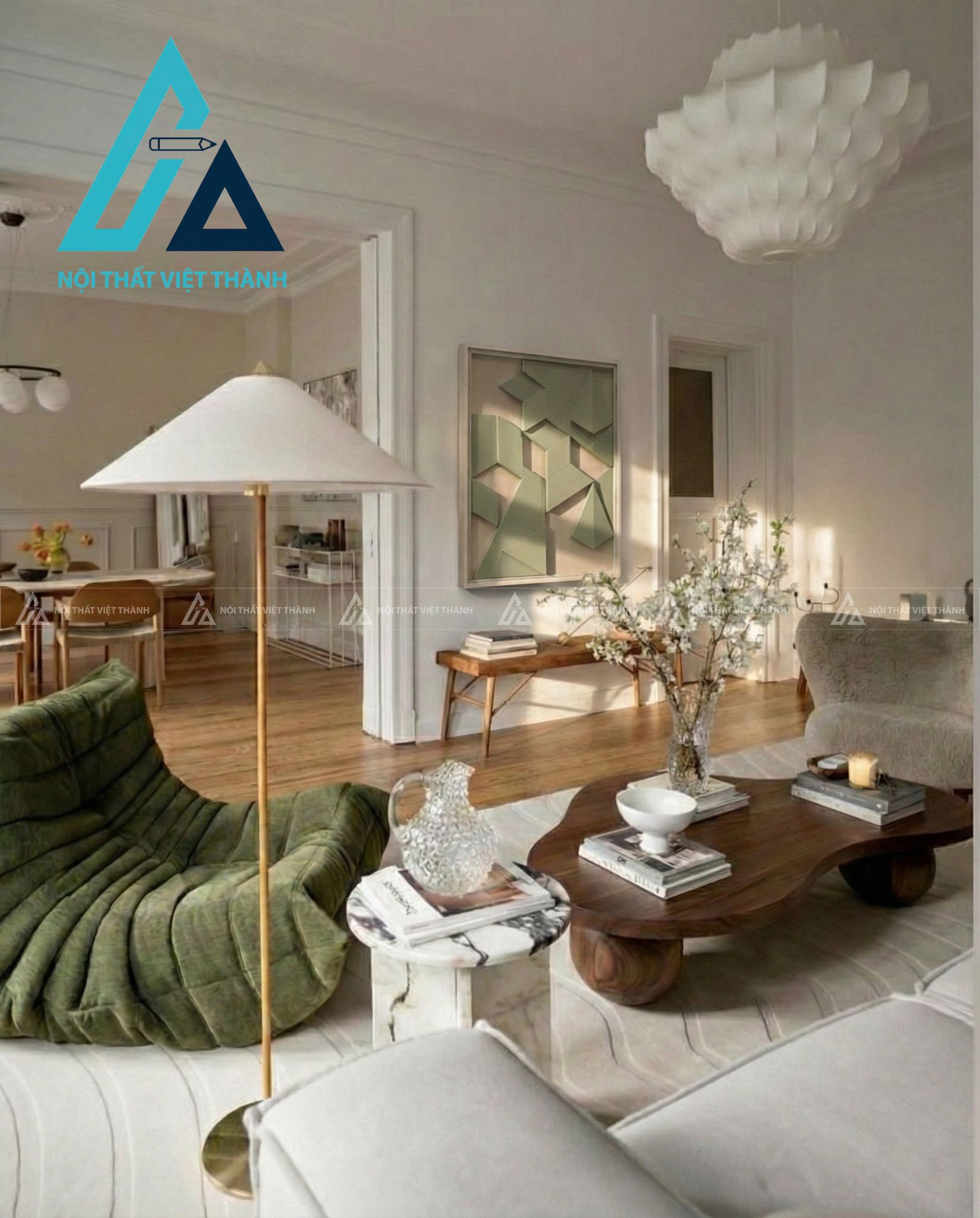 Tranh gỗ treo tường phòng khách, phòng ngủ Trùng Sơn Điệp Thạch 6