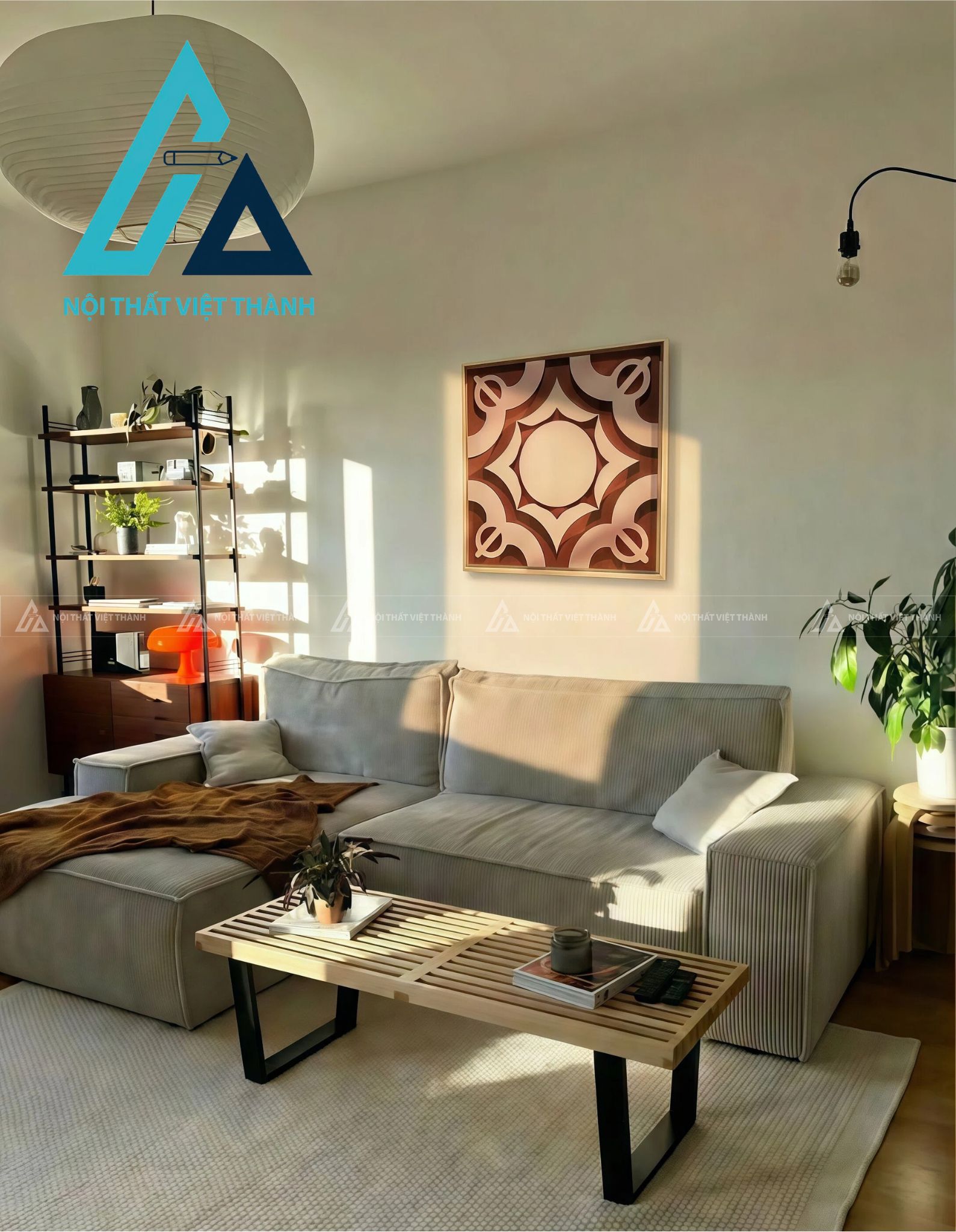 Tranh gỗ treo tường phòng khách, phòng ngủ Viên Mãn Tâm Giao 4