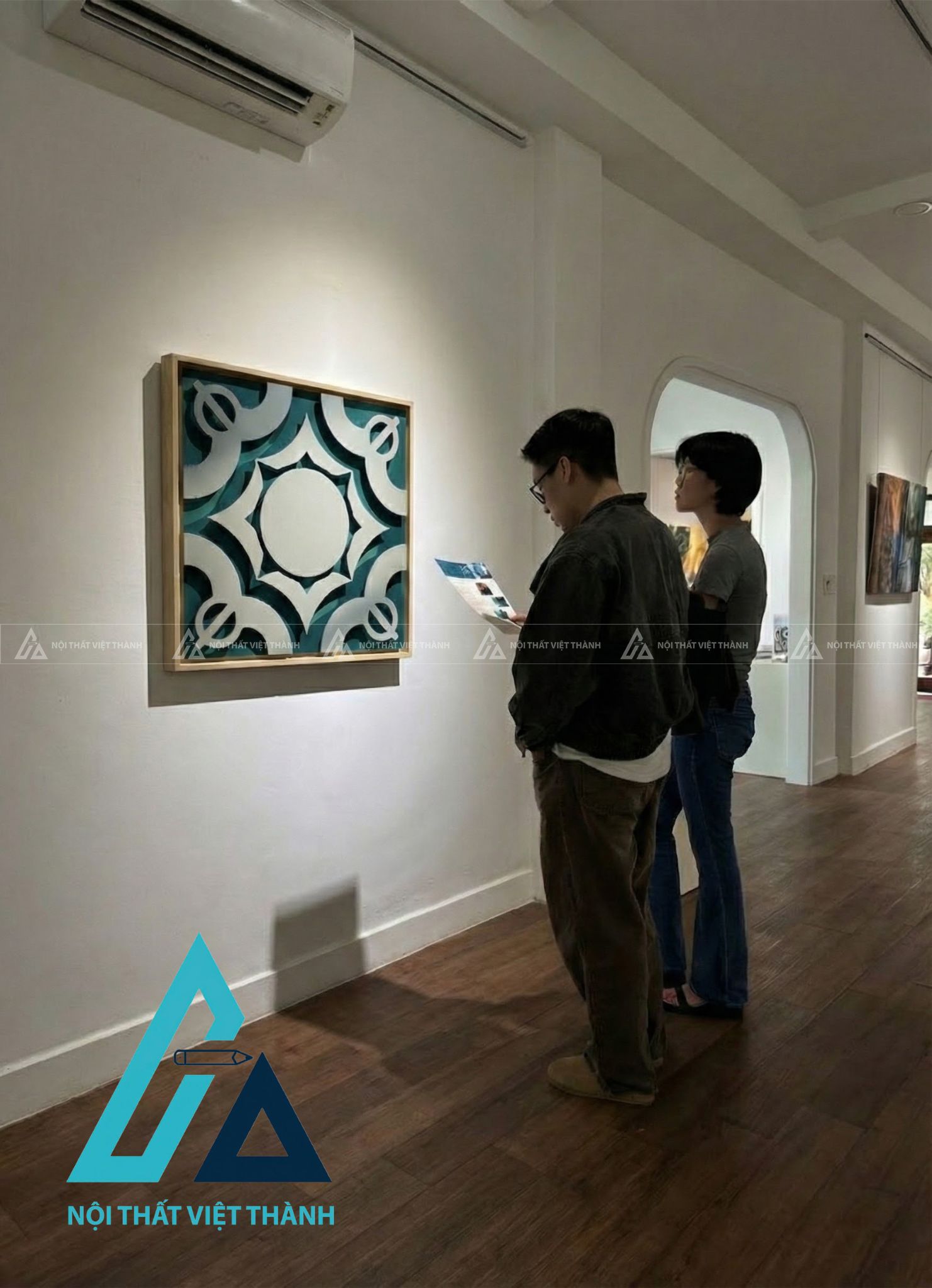 Tranh gỗ treo tường phòng khách, phòng ngủ Viên Mãn Tâm Giao 1