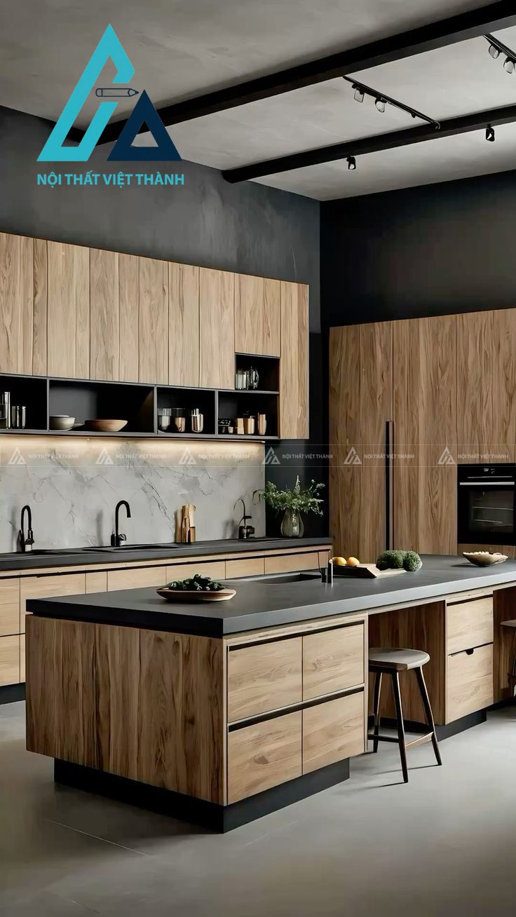 Tủ bếp hiện đại và tiện nghi