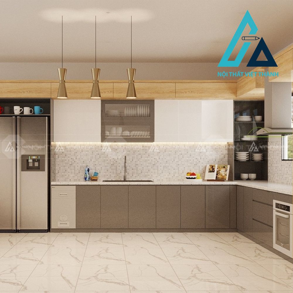 Tủ bếp MDF phù hợp với nhiều phong cách nội thất khác nhau