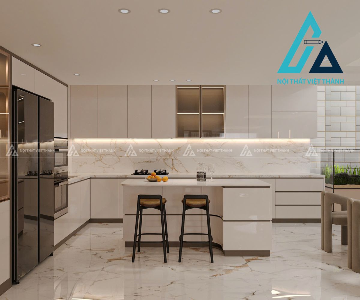 Tủ Bếp Acrylic Đa Năng Có Ngăn Lưu Trữ Tiện Lợi