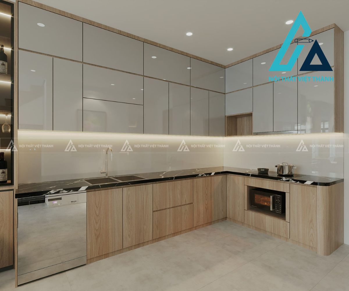Tủ Bếp Acrylic Thiết Kế Sang Trọng Chuẩn Xu Hướng 2