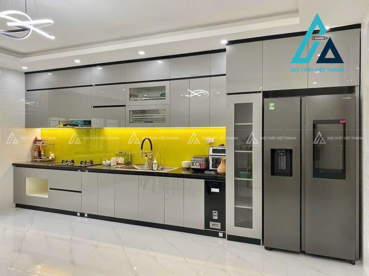 Bếp chữ I tiết kiệm diện tích tối đa