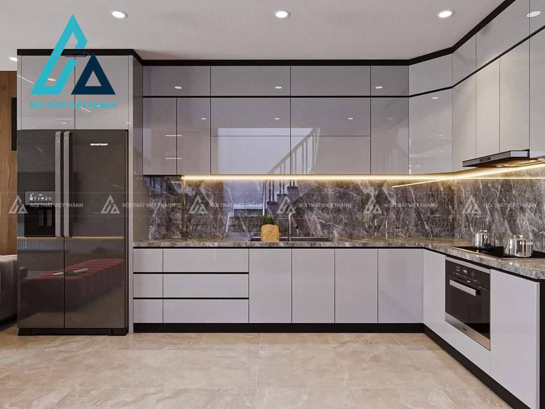 Tủ bếp Acrylic ngày càng phổ biến