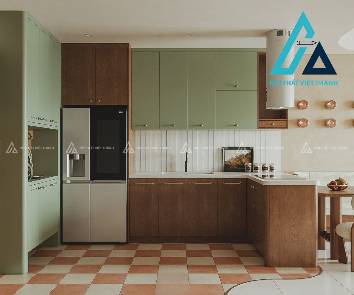 Tủ Bếp Gỗ Công Nghiệp Cao Cấp Sang Trọng Hiện Đại