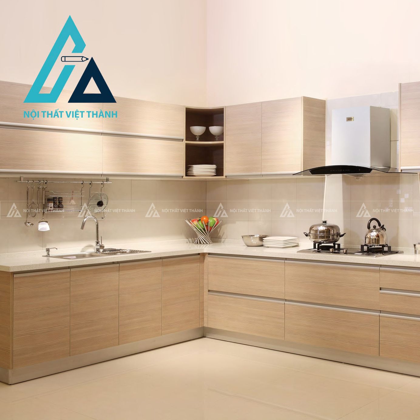 Thiết kế và thi công tủ bếp gỗ công nghiệp chuyên nghiệp