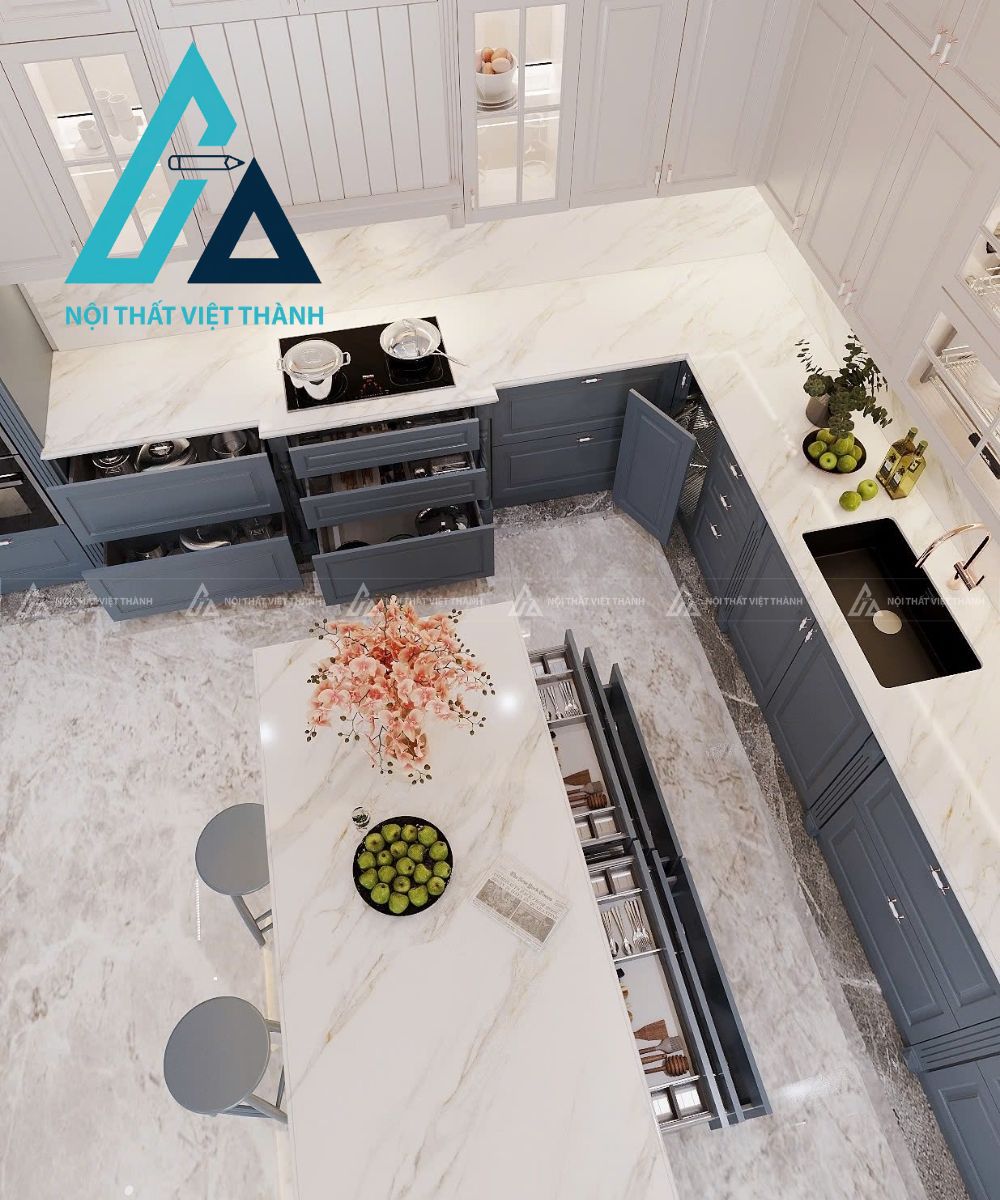 Tủ Bếp Gỗ Thiết Kế Tinh Tế Phong Cách Hiện Đại 4