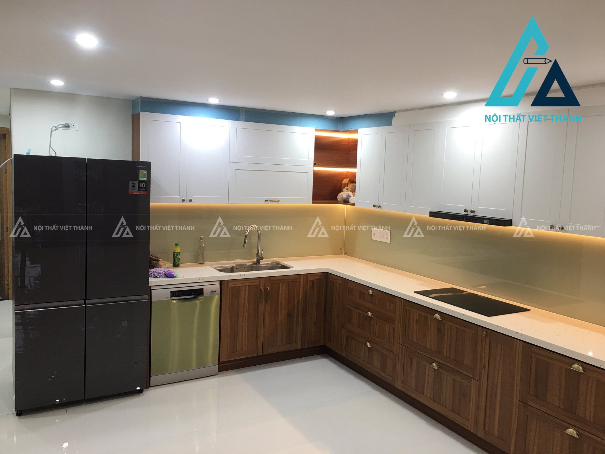 Tủ bếp gỗ công nghiệp  tối ưu chi phí