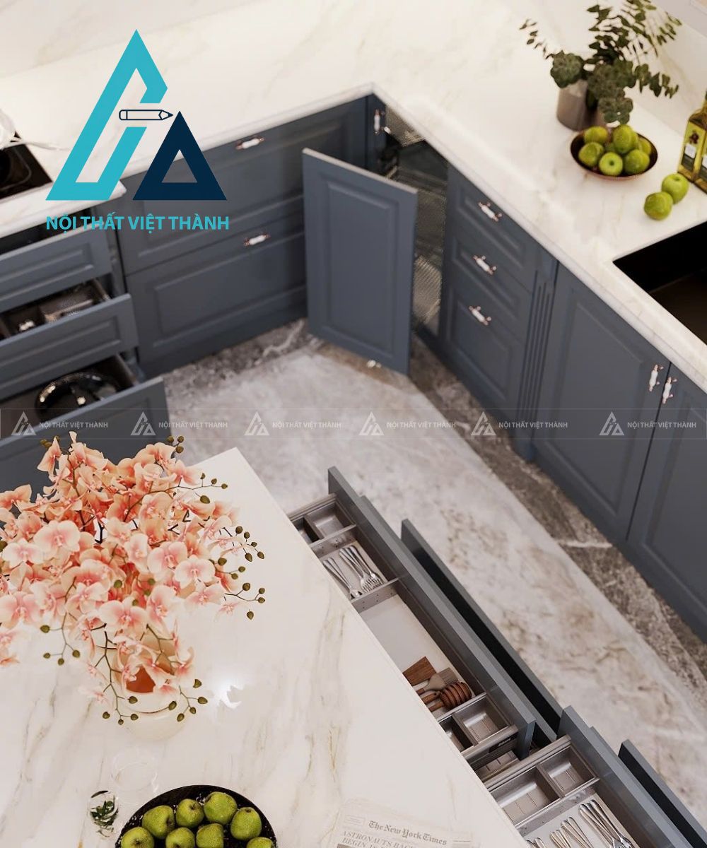 Tủ Bếp Gỗ Thiết Kế Tinh Tế Phong Cách Hiện Đại 5
