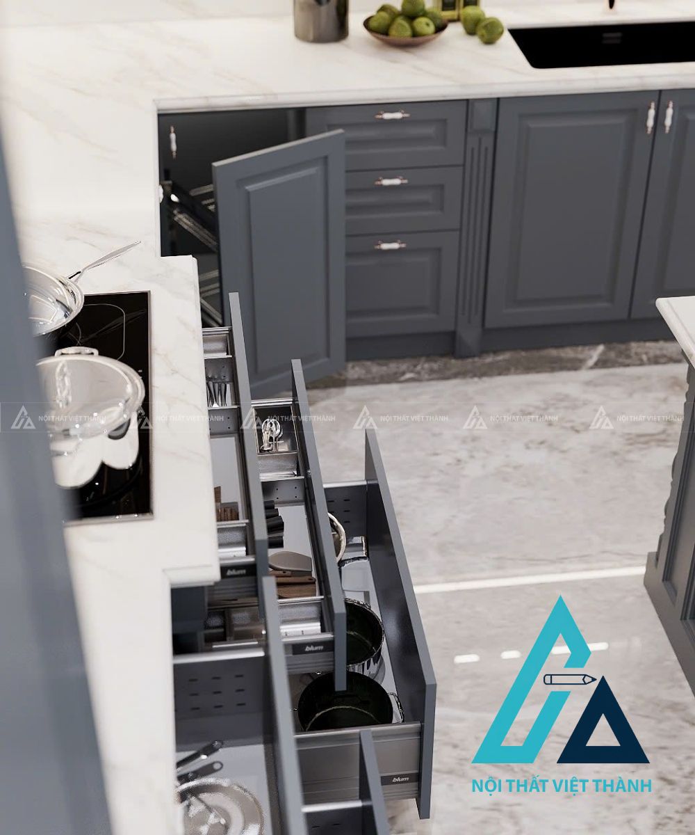 Tủ Bếp Gỗ Thiết Kế Tinh Tế Phong Cách Hiện Đại 6