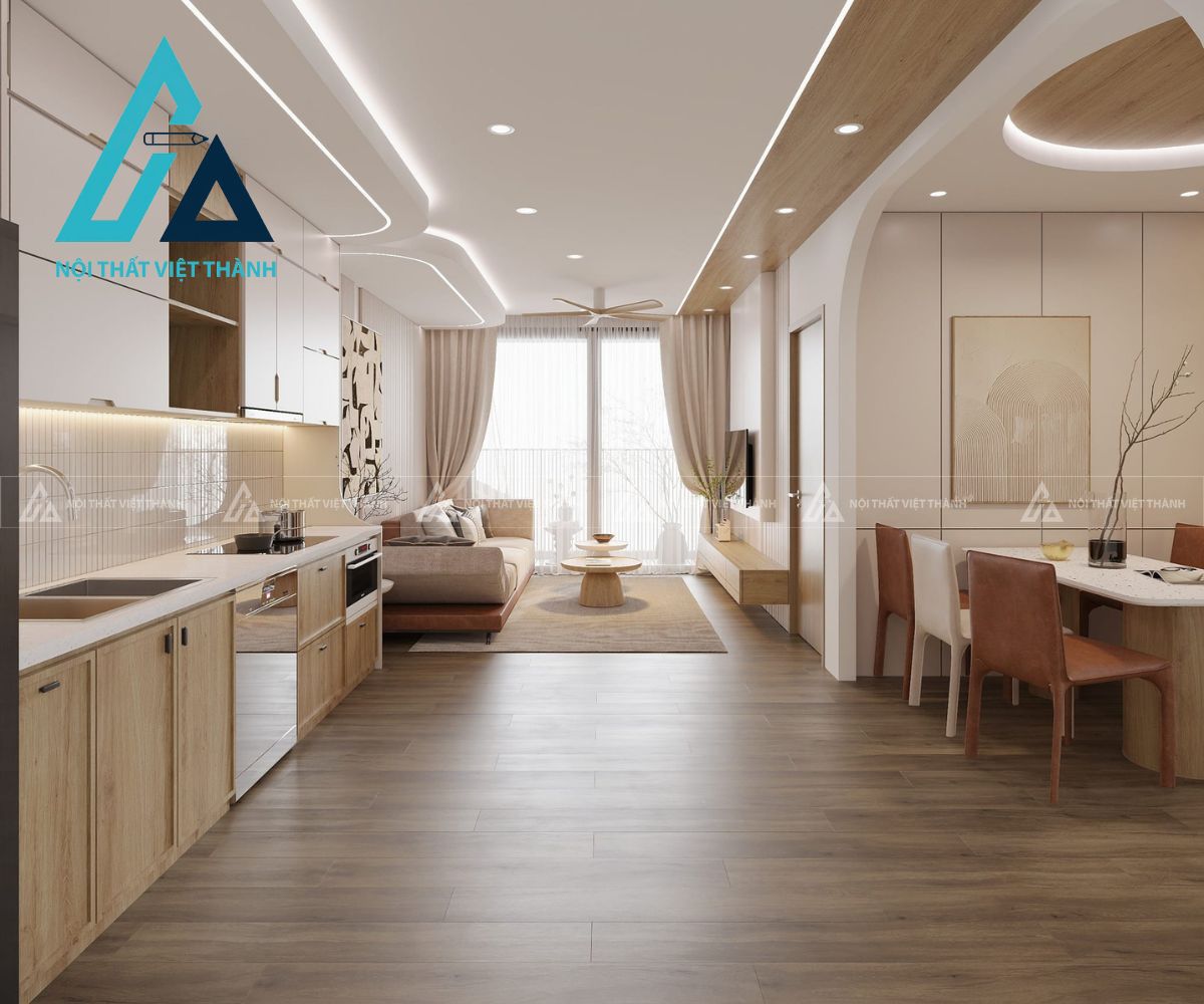 Tủ Bếp MDF Thiết Kế Thanh Lịch Tạo Điểm Nhấn Cho Không Gian Bếp