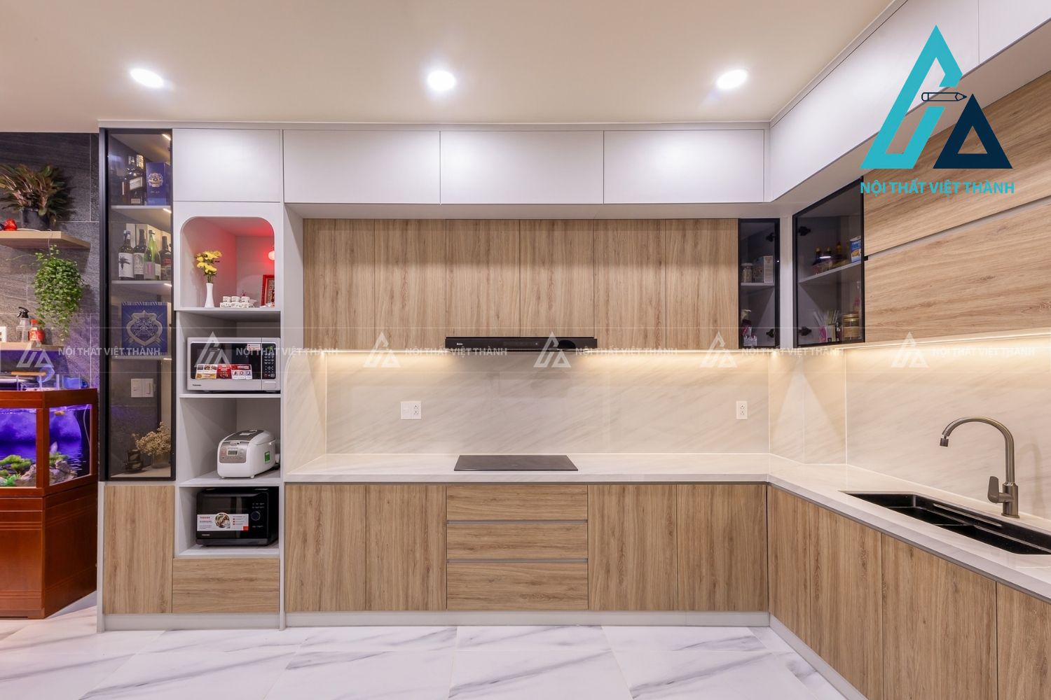 Tủ Bếp MDF Hiện Đại Lựa Chọn Thông Minh Cho Gia Đình Trẻ