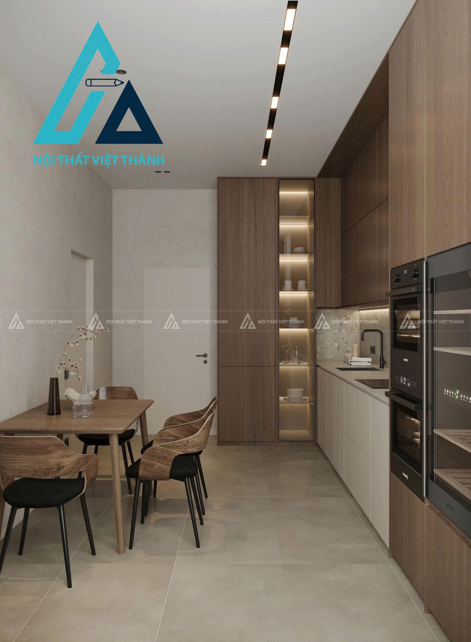 Tủ Bếp MDF Hiện Đại Thiết Kế Khoa Học Tối Ưu Không Gian Bếp 1