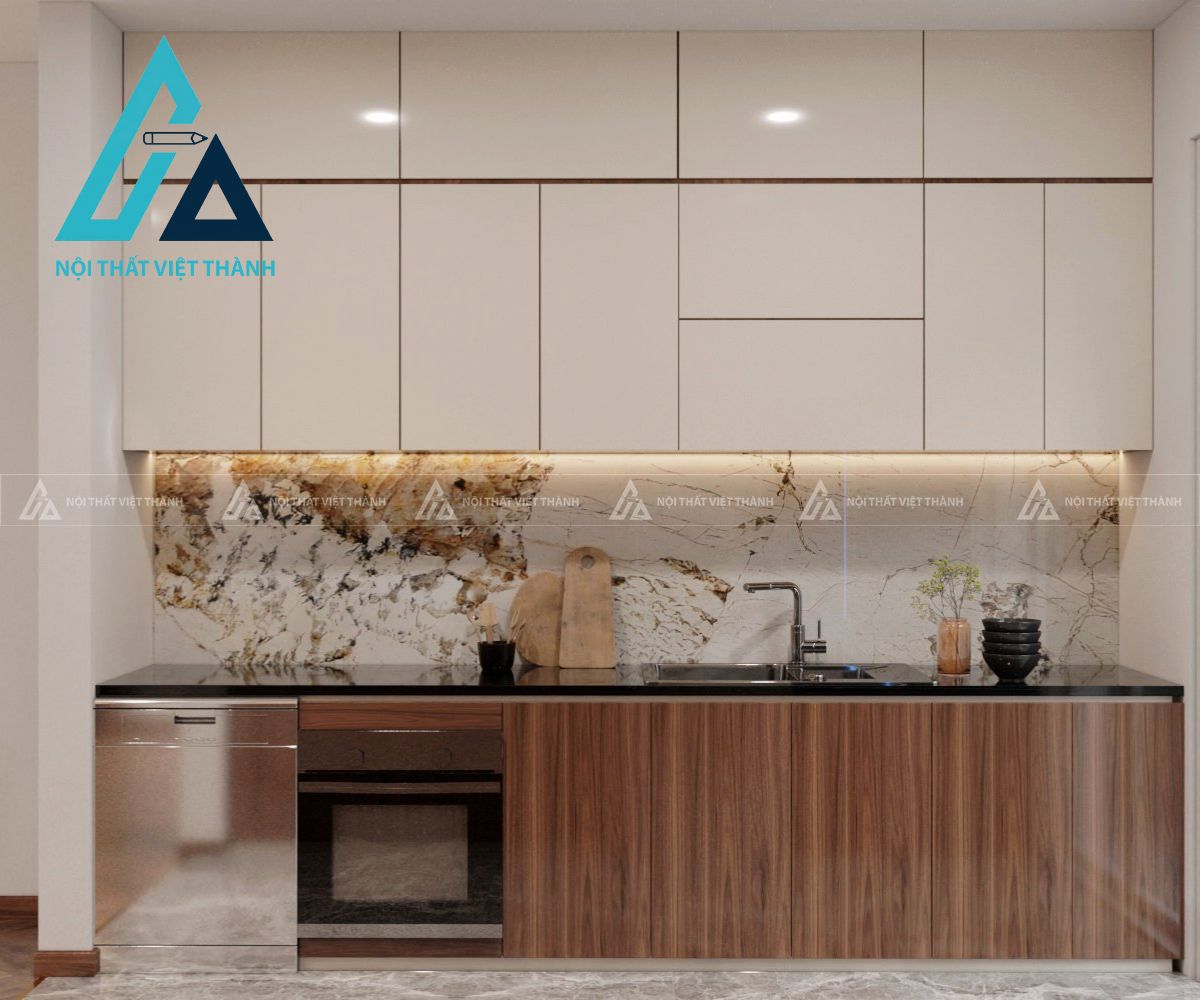 Tủ Bếp MDF Thiết Kế Thanh Lịch Tạo Điểm Nhấn Cho Không Gian Bếp 1