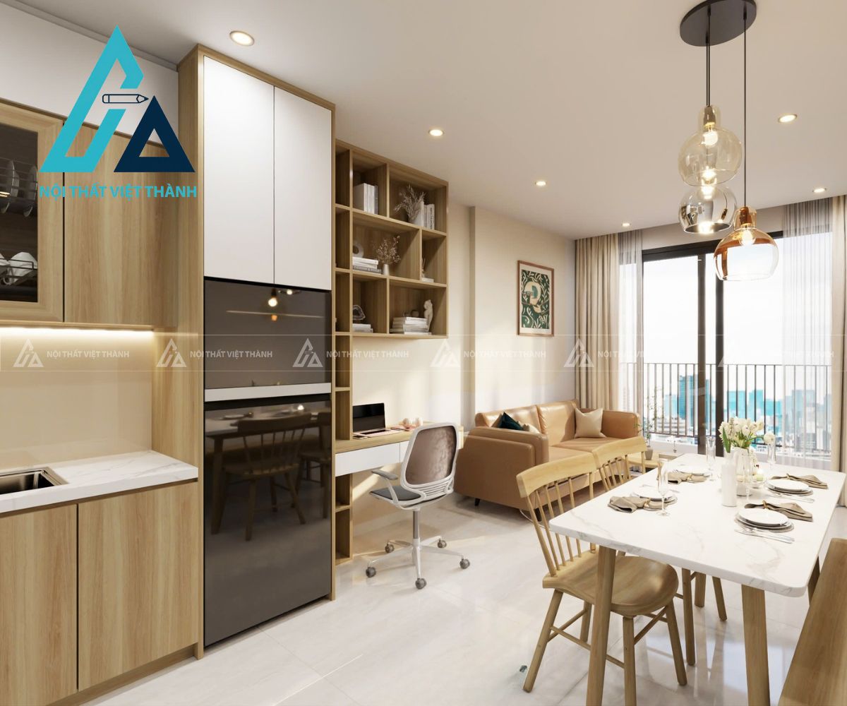 Tủ Bếp MDF Hiện Đại Thiết Kế Tinh Gọn Tiện Nghi 1