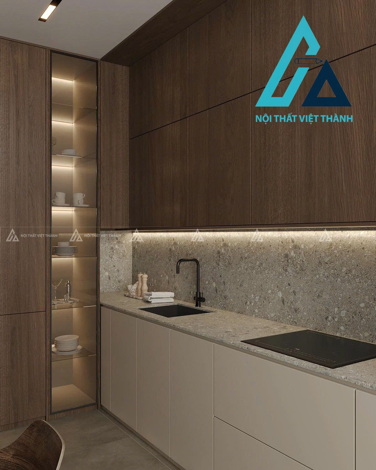 Tủ Bếp MDF Hiện Đại Thiết Kế Khoa Học Tối Ưu Không Gian Bếp 2