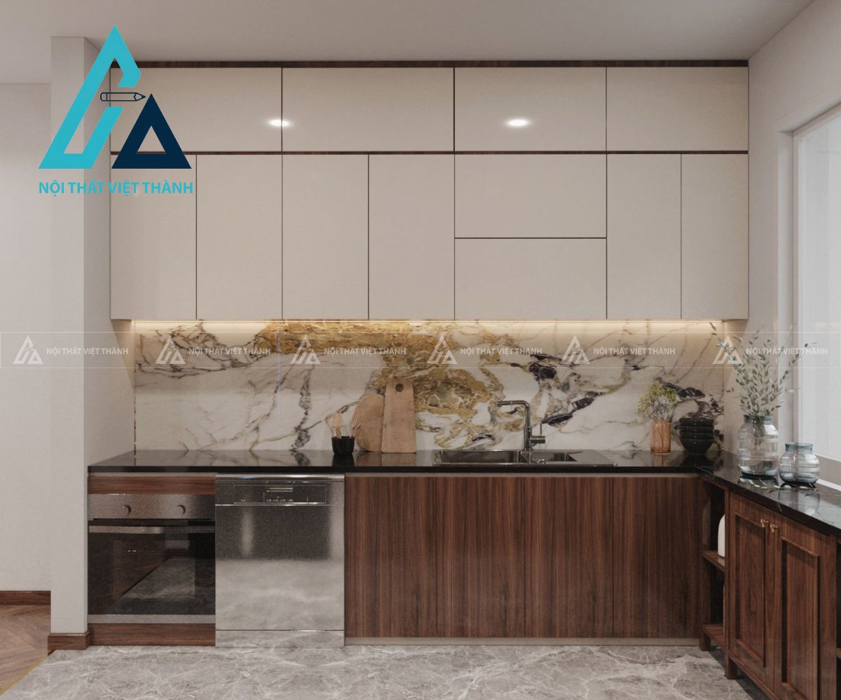 Tủ Bếp MDF Thiết Kế Thanh Lịch Tạo Điểm Nhấn Cho Không Gian Bếp 3