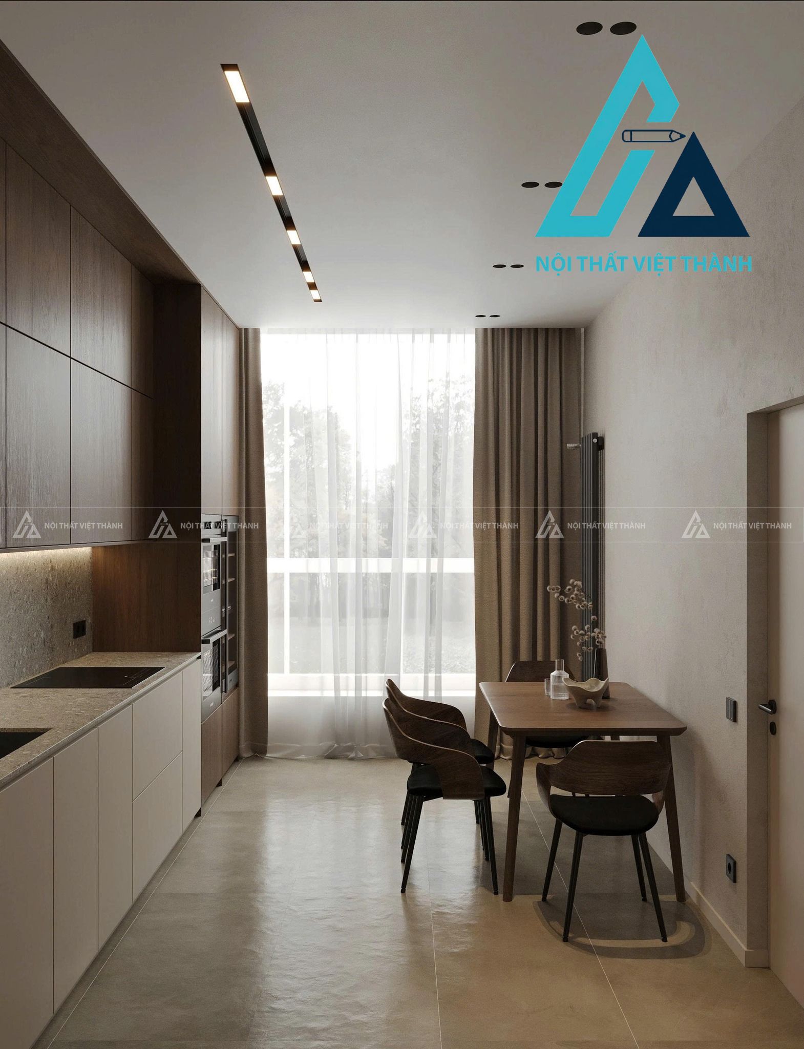 Tủ Bếp MDF Hiện Đại Thiết Kế Khoa Học Tối Ưu Không Gian Bếp 3