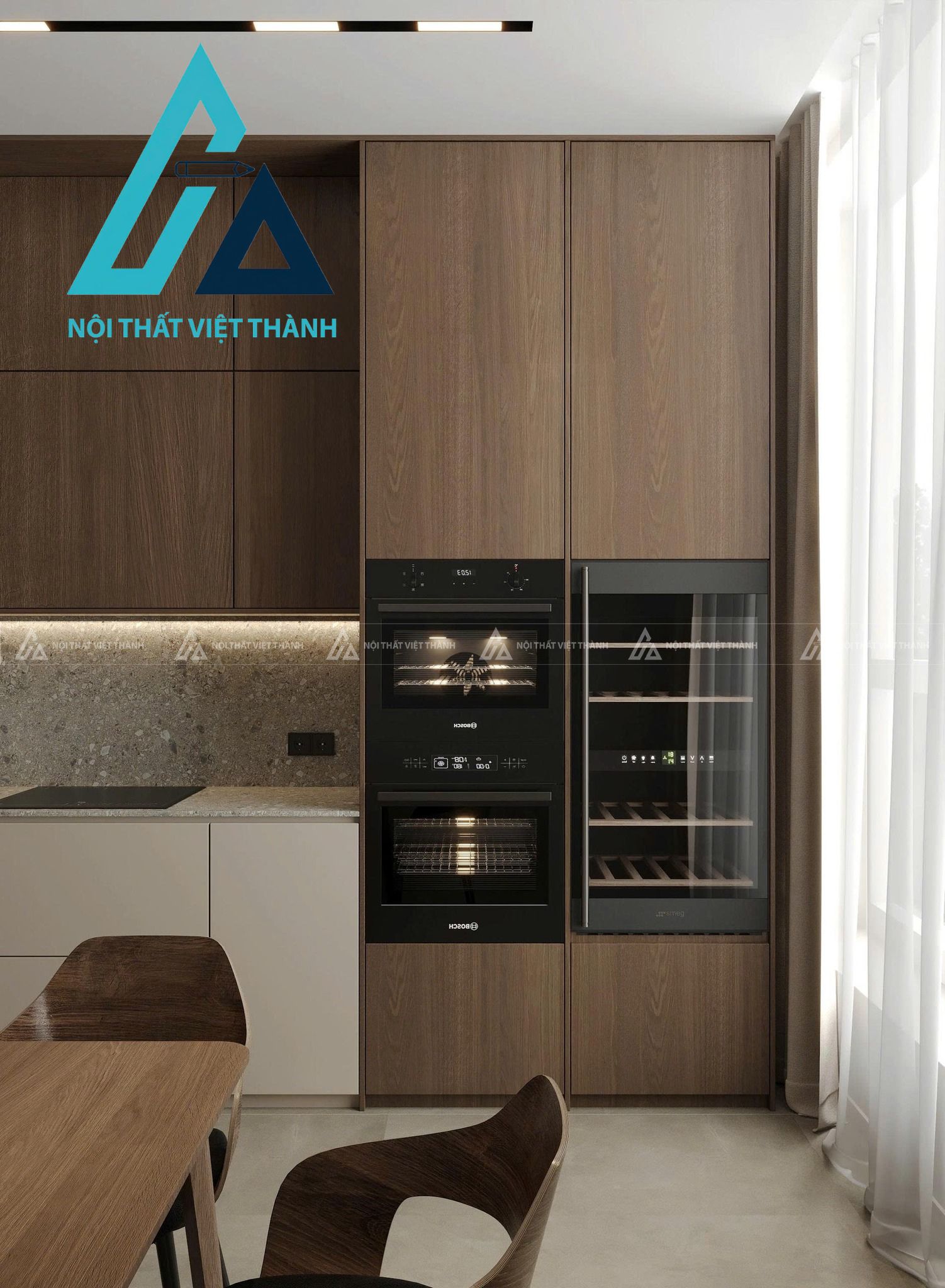 Tủ Bếp MDF Hiện Đại Thiết Kế Khoa Học Tối Ưu Không Gian Bếp 4