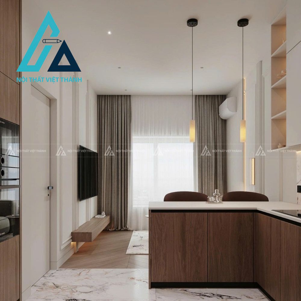 Tủ Bếp MDF Sang Trọng Tăng Giá Trị Không Gian Sống 4