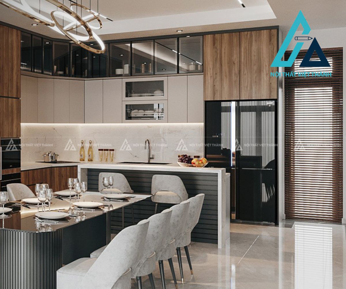 Tủ Bếp MDF Tối Giản Đảm Bảo Tính Thẩm Mỹ 5